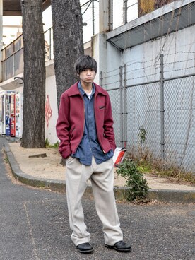 「ISSEY MIYAKE（イッセイミヤケ）のアイテム（パンツ）」を使った、kodona_tokyoさん（メンズ・168cm）の冬コーディネート