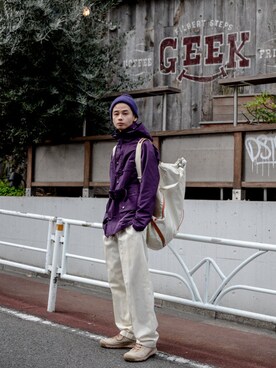 「UNUSED（アンユーズド）のアイテム（ジャケット/アウター）」を使った、kodona_tokyoさん（メンズ・173cm）の冬コーディネート