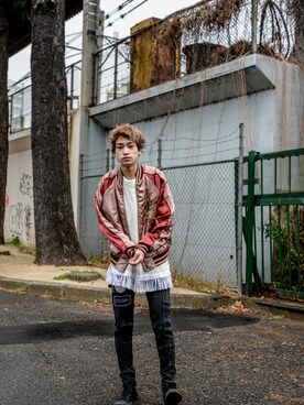 「アイテム（その他アウター、その他）」を使った、kodona_tokyoさん（メンズ・168cm）の春コーディネート