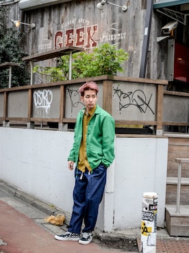 「yotsuba（ヨツバ）のアイテム」を使った、kodona_tokyoさん（メンズ・181cm）の春コーディネート