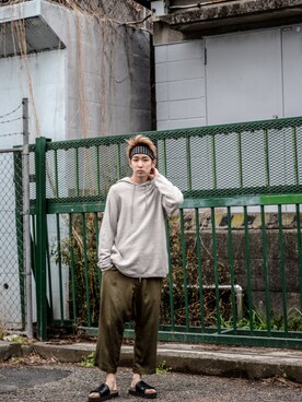 「n-s（ノース）のアイテム」を使った、kodona_tokyoさん（メンズ・181cm）の春コーディネート