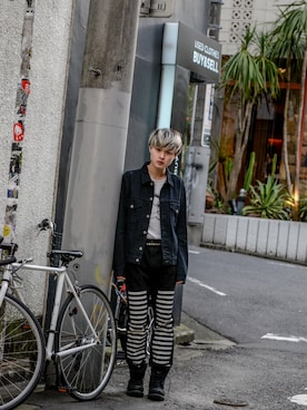 「markaware（マーカウェア）のアイテム（ジャケット/アウター）」を使った、kodona_tokyoさん（メンズ・168cm）の春コーディネート