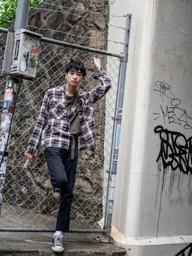 「WTAPS（ダブルタップス）のアイテム（トップス）」を使った、kodona_tokyoさん（メンズ・168cm）の春コーディネート