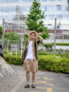 「SUN SURF（サンサーフ）のアイテム」を使った、kodona_tokyoさん（メンズ・181cm）の春コーディネート