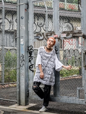 「FACETASM（ファセッタズム）のアイテム」を使った、kodona_tokyoさん（メンズ・160cm）の夏コーディネート