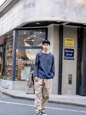 「N.HOOLYWOOD（N.ハリウッド）のアイテム（Tシャツ/カットソー）」を使った、kodona_tokyoさん（メンズ・180cm）の夏コーディネート
