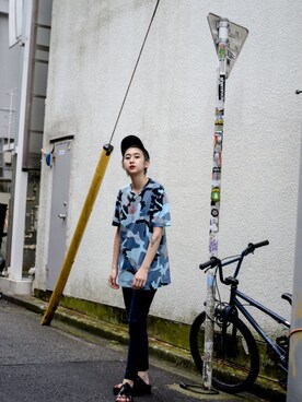 「Gosha Rubchinskiy（ゴーシャラブチンスキー）のアイテム」を使った、kodona_tokyoさん（レディース・160cm）の夏コーディネート