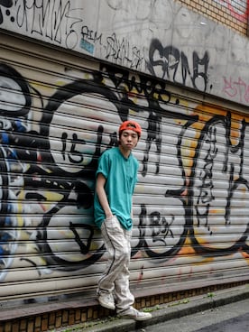 「SUNSEA（サンシー）のアイテム」を使った、kodona_tokyoさん（メンズ・170cm）の夏コーディネート