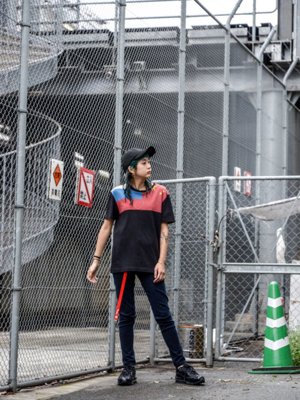 「Gosha RubchinskiyのGosha Rubchinskiy - Print Tee Shirt（size - M）¥10500+tax（Tシャツ/カットソー、ブラック系）」を使った、kodona_tokyoさん（レディース・158cm）の夏コーディネートの1枚目の写真