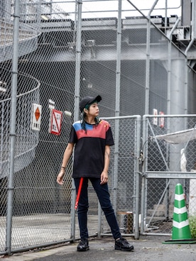 「Gosha Rubchinskiy（ゴーシャラブチンスキー）のアイテム」を使った、kodona_tokyoさん（レディース・158cm）の夏コーディネート