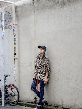 「VAINL ARCHIVE（ヴァイナルアーカイブ）のアイテム」を使った、kodona_tokyoさん（レディース・158cm）の夏コーディネート