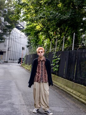 「NEPENTHES（ネペンテス）のアイテム」を使った、kodona_tokyoさん（メンズ・170cm）の秋コーディネート