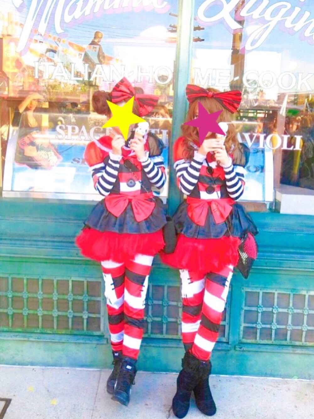 「halloween、ドーリー、USJ、ホラーナイト、コスプレ、おだんごヘアー、ハロウィン、ハロウィンコーデ、ハロウィンパーティー、ハロウィン 仮装」｜「NIKEのアイテム（スニーカー、ブラック系）」を使った、maaさん（レディース・153cm）の秋コーディネートの1枚目の写真