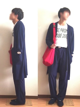 「ANAP MEN（アナップメン）のアイテム」を使った、朝乃さん（メンズ・174cm）の秋コーディネート