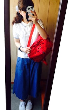 「I am I （アイアムアイ）のアイテム（シューズ）」を使った、ちいさん（レディース・148cm）の夏コーディネート