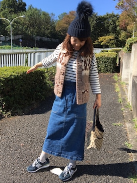 「BEAMS（ビームス）のアイテム（その他アウター）」を使った、⭐️Ⓜ︎aYuⓂ︎i⭐️さん（レディース・157cm）の秋コーディネート