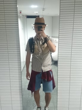 「White Mountaineering」｜「アイテム（アクセサリー）」を使った、kazuya7814さん（メンズ・178cm）の春コーディネート
