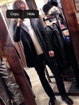 「BIG SMITH（ビッグスミス）のアイテム（パンツ）」を使った、隼人さん（メンズ・183cm）の秋コーディネート