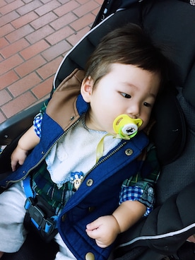 「babygap」｜「アイテム（ダウンベスト）」を使った、Milanさん（レディース・152cm）の秋コーディネート