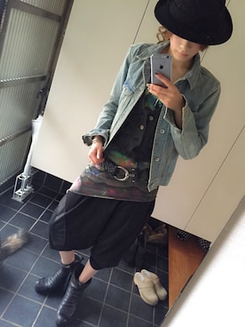 「KMRii（ケムリ）のアイテム（ブーツ）」を使った、monaさん（レディース・160cm）の秋コーディネート