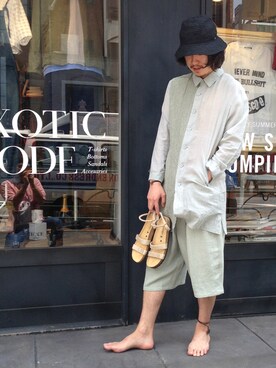 「SILAS（サイラス）のアイテム（財布/小物）」を使った、ばやしーさん（メンズ・178cm）の夏コーディネート