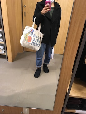 「アイテム（ピーコート）」を使った、makikoさん（レディース・152cm・30代）の秋コーディネート