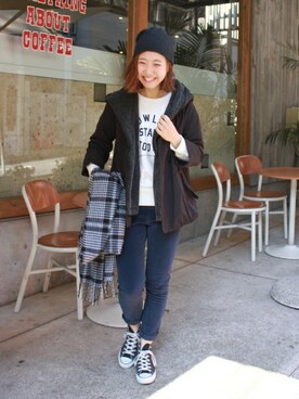 「スエット」｜AYAKAさん（レディース・167cm）の冬コーディネート