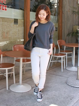 「スエット」｜AYAKAさん（レディース・167cm）の冬コーディネート