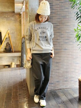 「スエット」｜AYAKAさん（レディース・167cm）の冬コーディネート