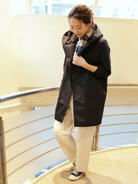 「フード」｜AYAKAさん（レディース・167cm）の冬コーディネート