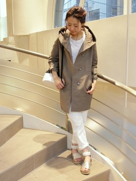 「フード」｜AYAKAさん（レディース・167cm）の冬コーディネート