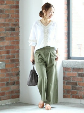 「JOURNAL STANDARD（ジャーナルスタンダード）のアイテム（バッグ）」を使った、AYAKAさん（レディース・167cm）の春コーディネート