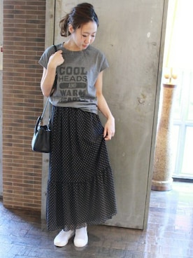 「JOURNAL STANDARD（ジャーナルスタンダード）のアイテム（バッグ）」を使った、AYAKAさん（レディース・167cm）の夏コーディネート