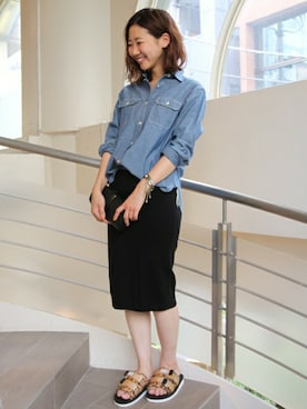 「journal standard L'essage（ジャーナルスタンダードレサージュ）のアイテム」を使った、AYAKAさん（レディース・167cm）の夏コーディネート