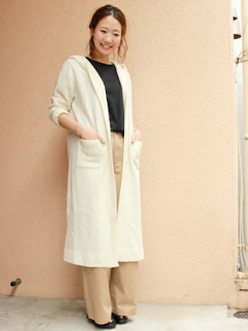 「フード」｜AYAKAさん（レディース・167cm）の秋コーディネート