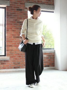 「JOURNAL STANDARD（ジャーナルスタンダード）のアイテム（バッグ）」を使った、AYAKAさん（レディース・167cm）の秋コーディネート