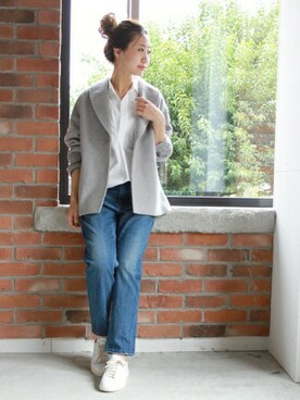 「COMMON PROJECTS（コモンプロジェクト）のアイテム」を使った、AYAKAさん（レディース・167cm）の秋コーディネート