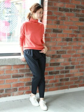 「COMMON PROJECTS（コモンプロジェクト）のアイテム」を使った、AYAKAさん（レディース・167cm）の秋コーディネート