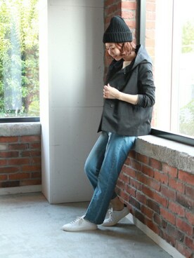 「COMMON PROJECTS（コモンプロジェクト）のアイテム」を使った、AYAKAさん（レディース・167cm）の秋コーディネート
