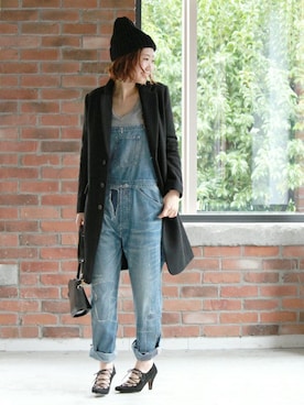 「JOURNAL STANDARD（ジャーナルスタンダード）のアイテム（チェスターコート）」を使った、AYAKAさん（レディース・167cm）の秋コーディネート