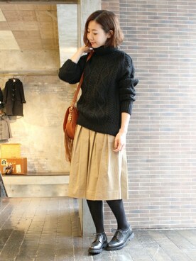 「Palanco（パランコ）のアイテム」を使った、AYAKAさん（レディース・167cm）の秋コーディネート