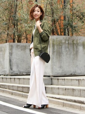 「JOURNAL STANDARD（ジャーナルスタンダード）のアイテム（ブルゾン）」を使った、AYAKAさん（レディース・167cm）の冬コーディネート