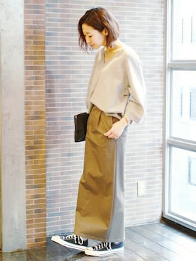 「JOURNAL STANDARD（ジャーナルスタンダード）のアイテム（バッグ）」を使った、AYAKAさん（レディース・167cm）の冬コーディネート