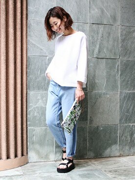 「Teva（テバ）のアイテム」を使った、AYAKAさん（レディース・167cm）の冬コーディネート