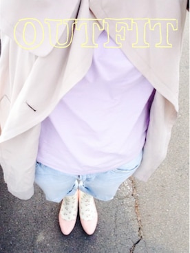 「ANOTHER BRANCH（アナザーブランチ）のアイテム（パンツ）」を使った、omirihsatさん（レディース・155cm）の春コーディネート