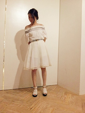 「透け」｜LilyBrown VMDさん（レディース・158cm）の春コーディネート