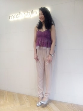 「LILY BROWN（リリーブラウン）のアイテム（キャミソール）」を使った、LilyBrown VMDさん（レディース・158cm）の夏コーディネート