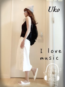 「DEMIO ROCK FES.」｜UKOさん（レディース・152cm）の夏コーディネート
