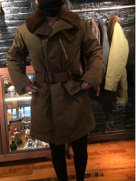 「korean」｜「アイテム（トレンチコート）」を使った、hayoolさん（レディース・156cm）の冬コーディネート