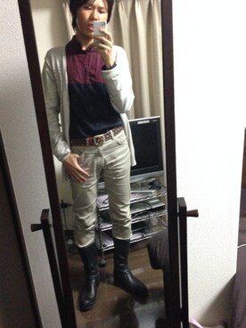 ぺいちゃんさん（メンズ・173cm）の冬コーディネート